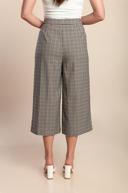 Caprihose mit Karoprint