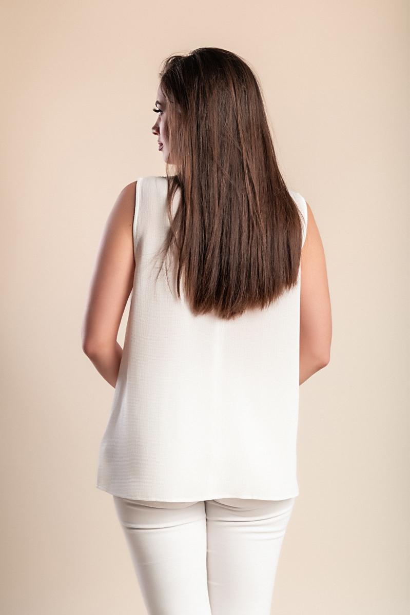 Plus size sleeveless blouse