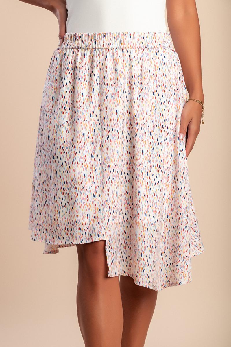 Printed mini skirt