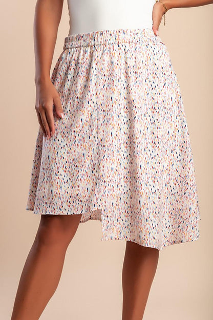 Printed mini skirt