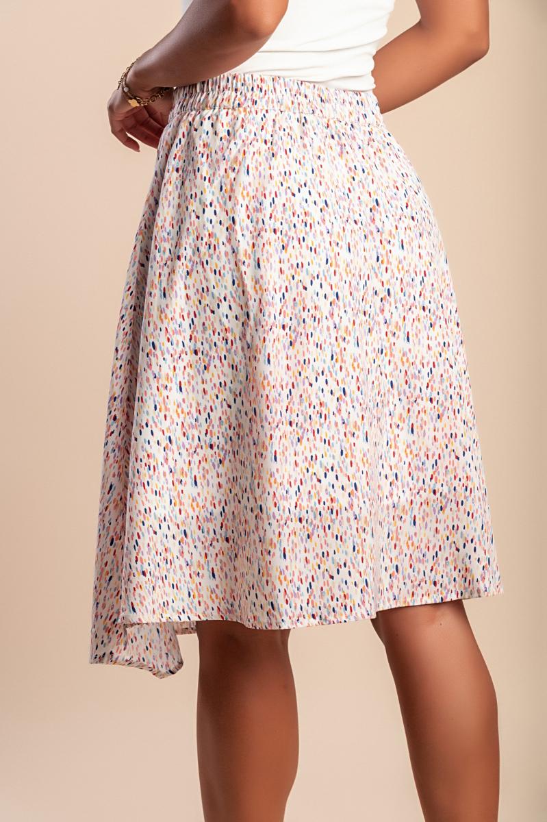 Printed mini skirt