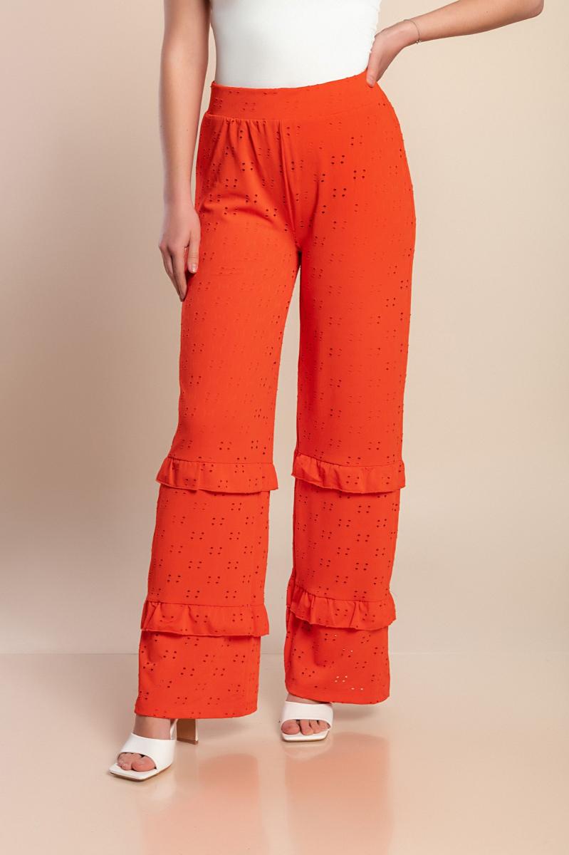 Pantaloni lunghi a vita alta