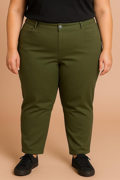 Plus size cotton pants