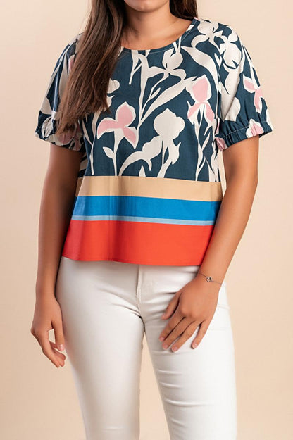 Katoenen T-shirt met print