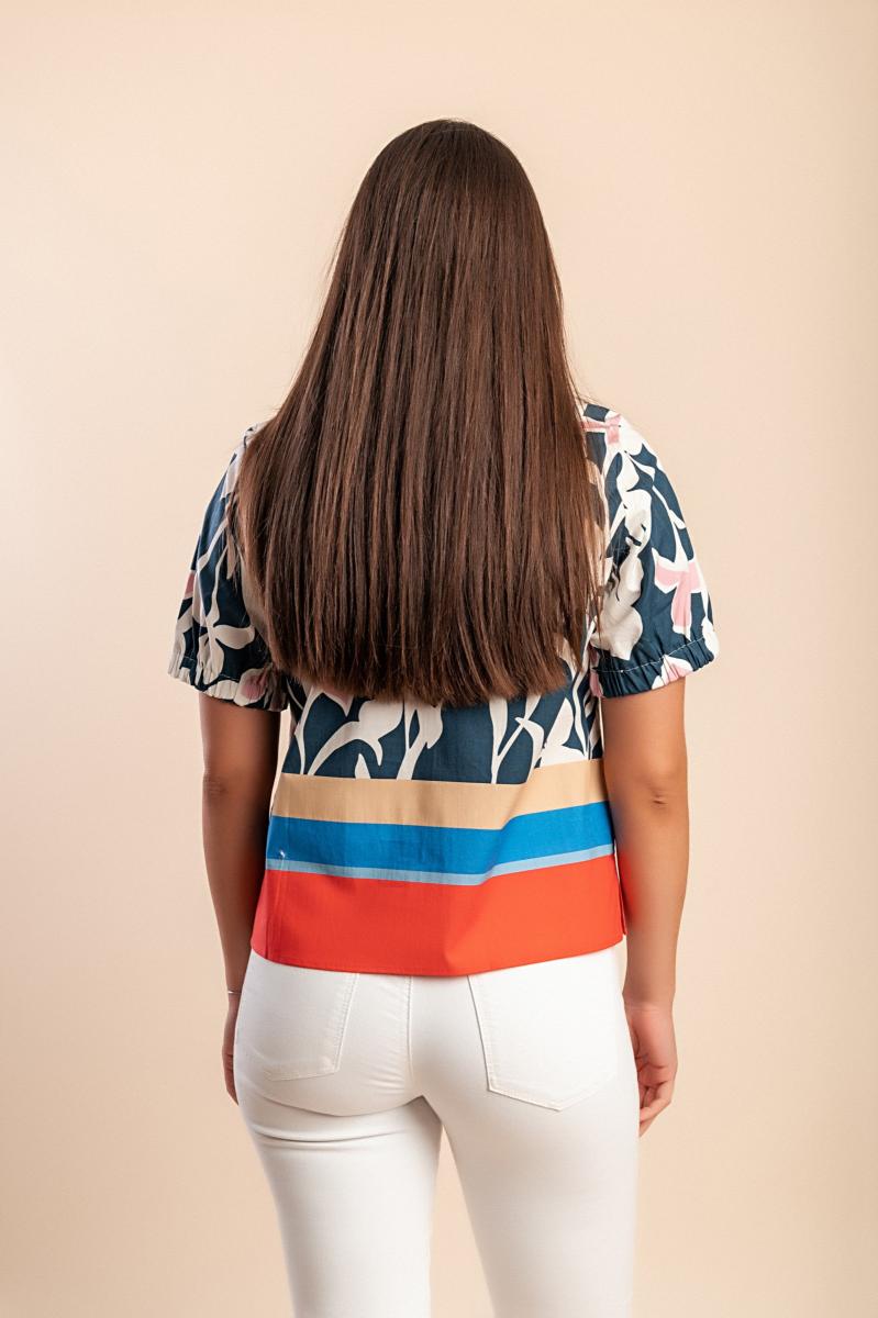 Katoenen T-shirt met print