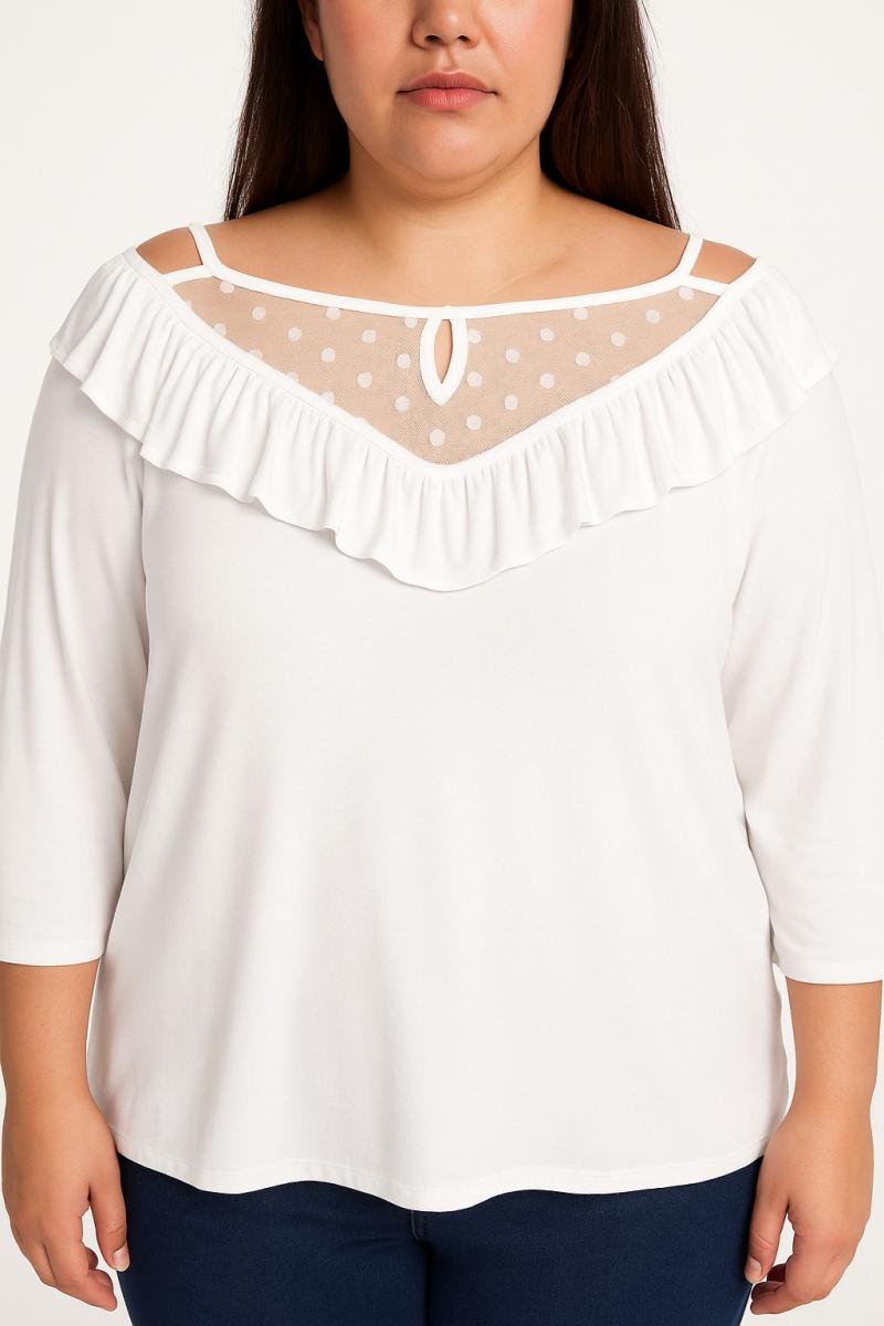 Plus size fodros felső