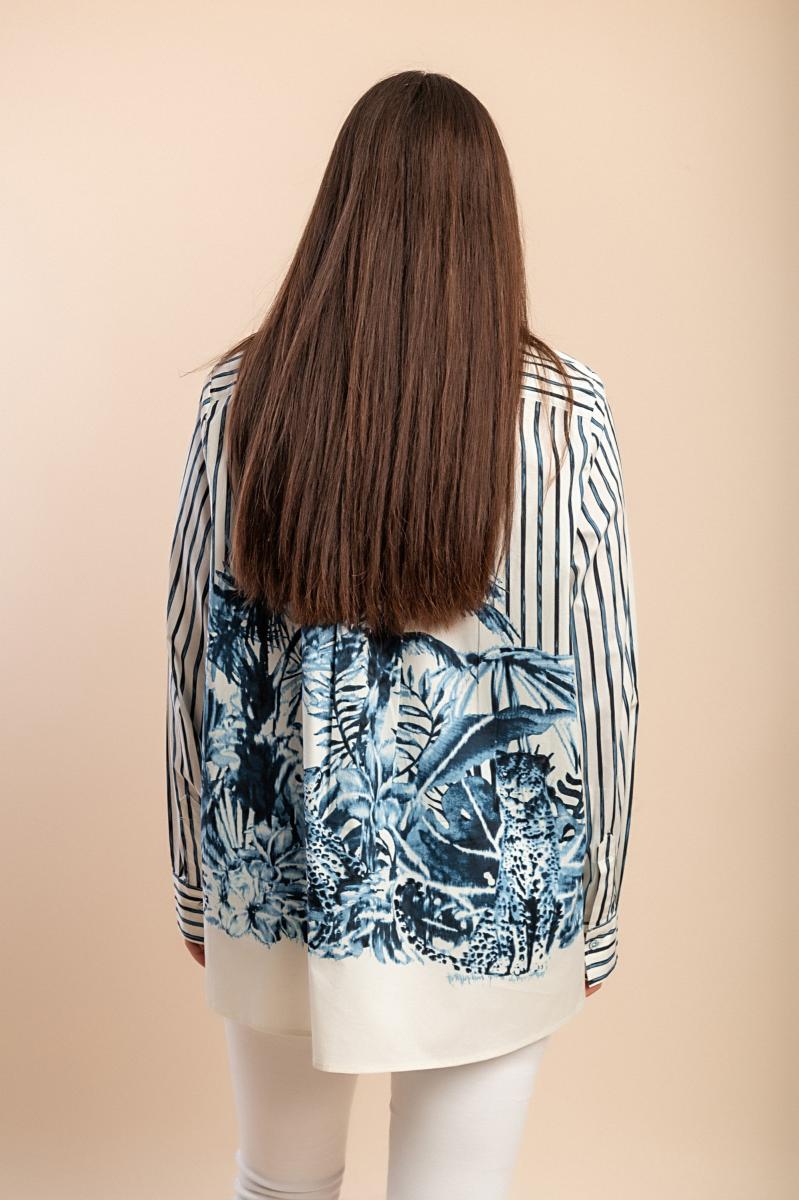 Camicia in cotone con stampa