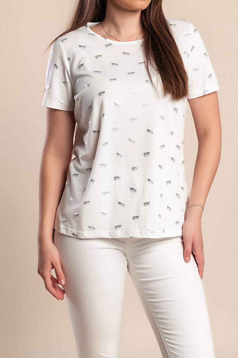 T-shirt met print in grote maten