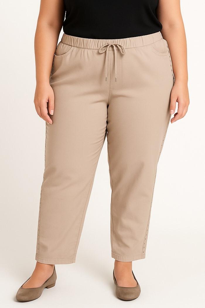 Pantaloni in cotone taglie forti