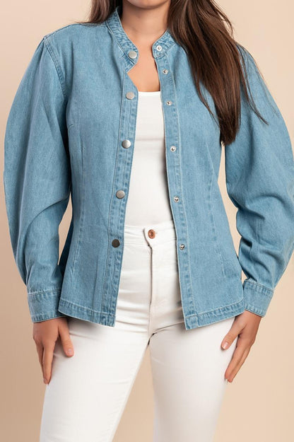 Giacca di jeans con bottoni
