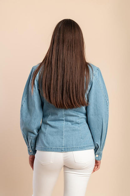 Giacca di jeans con bottoni