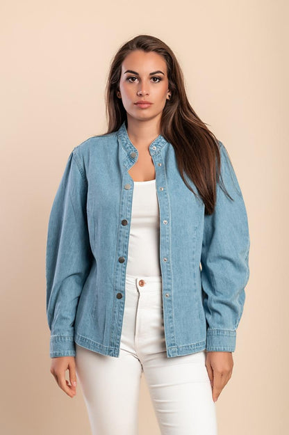 Giacca di jeans con bottoni