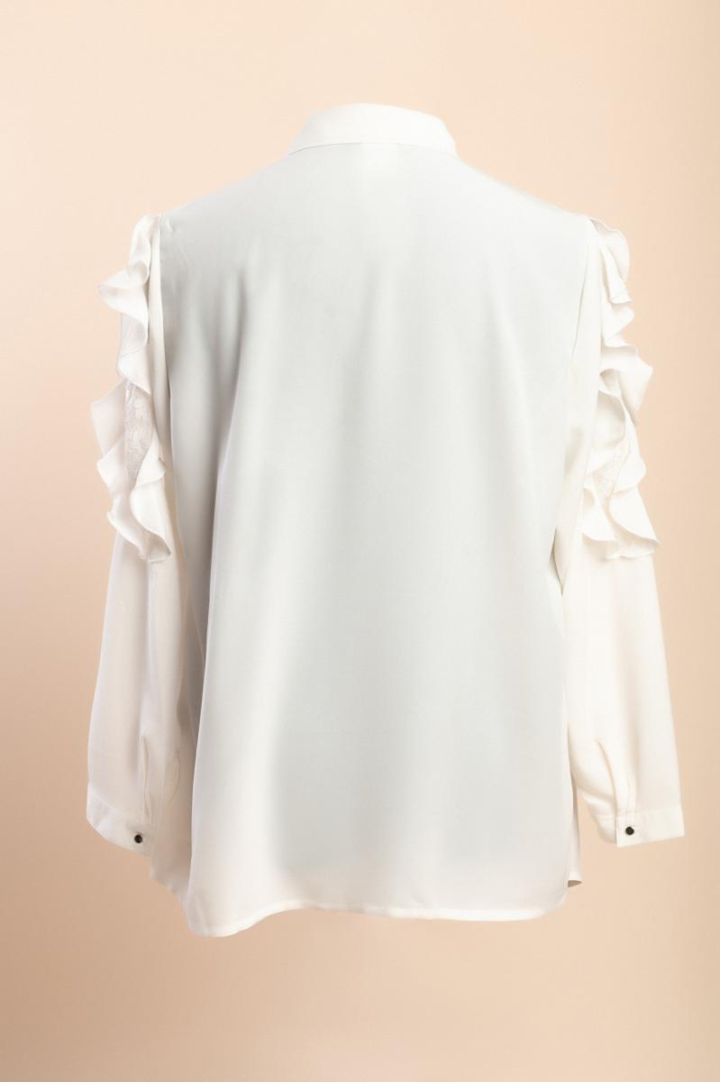 Blusa plus size com folhos