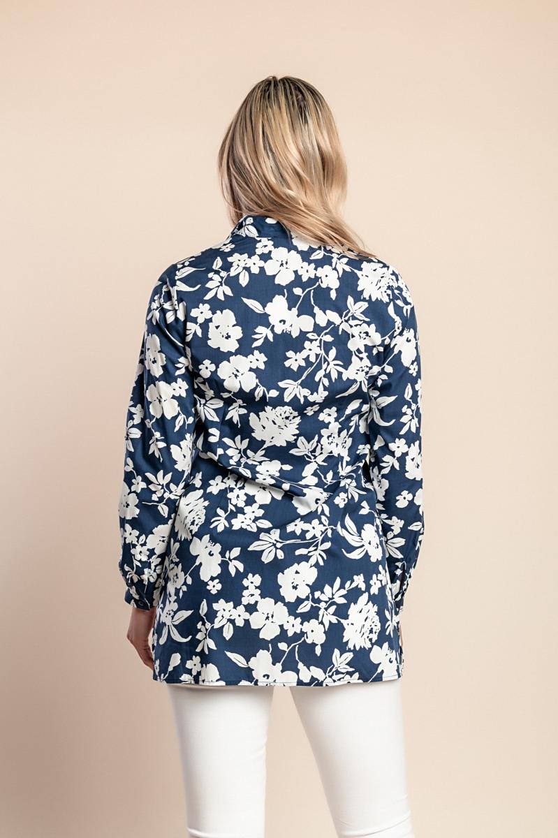 Langes Hemd mit Print