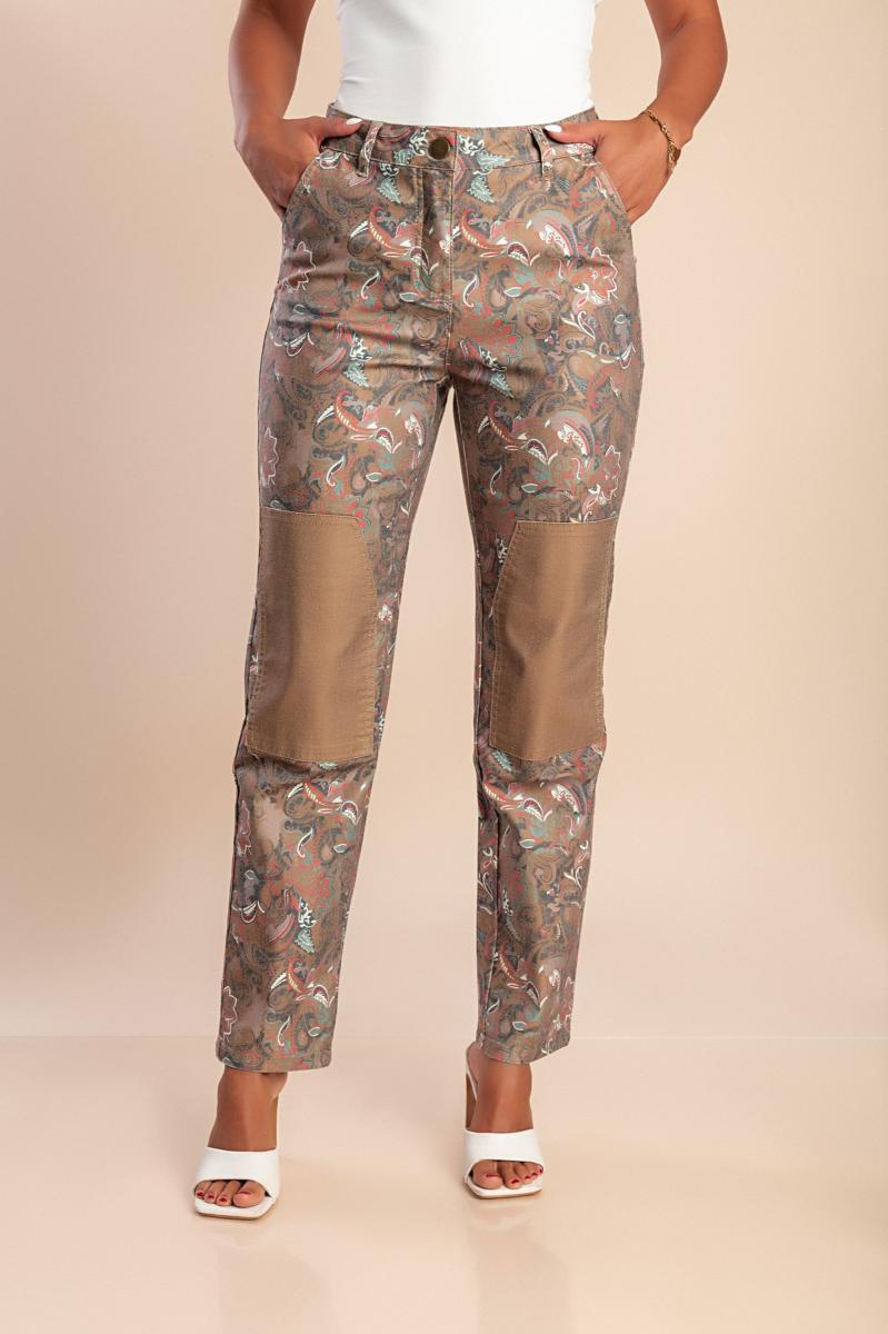Katoenen broek met print
