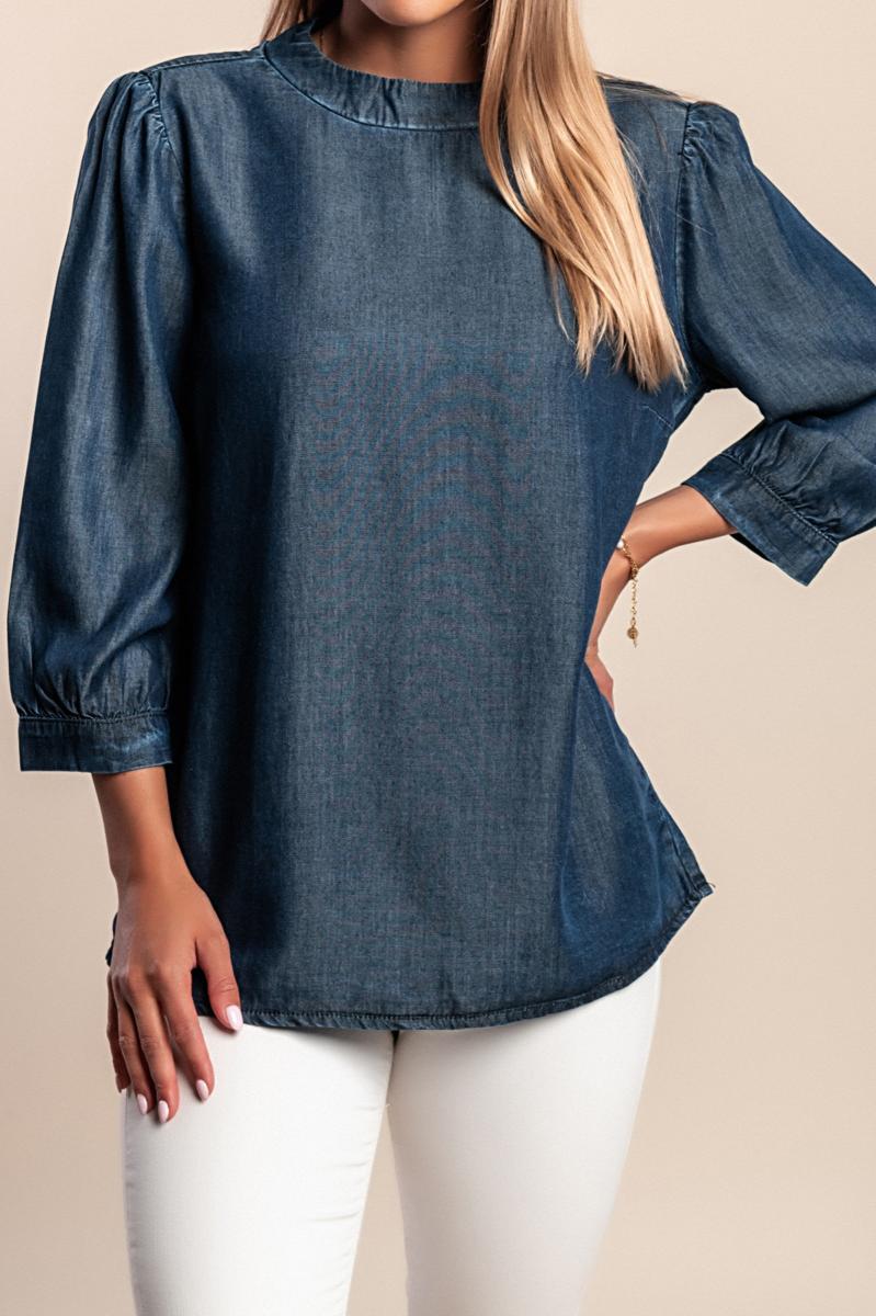 Denim blouse