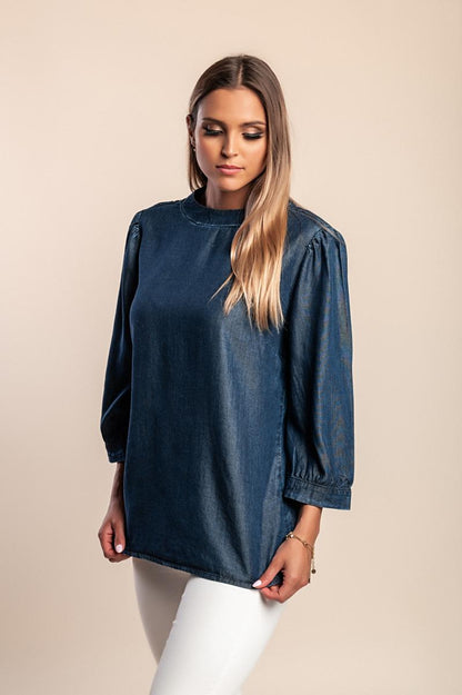 Denim blouse