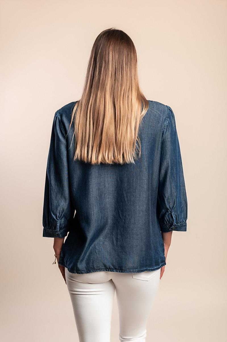 Denim blouse