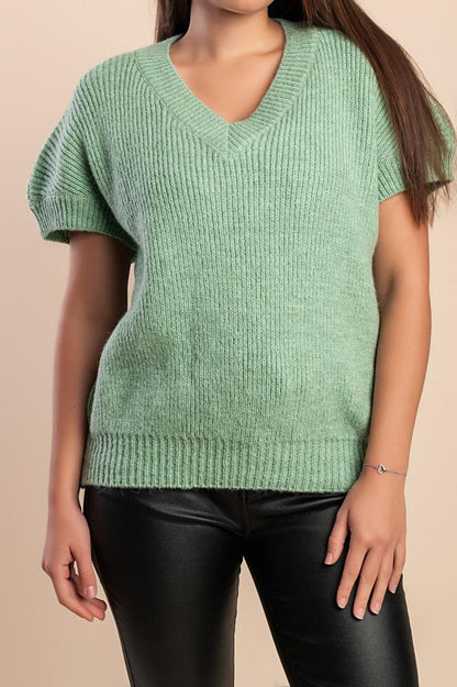 Kurzarm-Pullover in großen Größen
