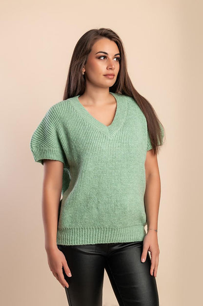 Kurzarm-Pullover in großen Größen