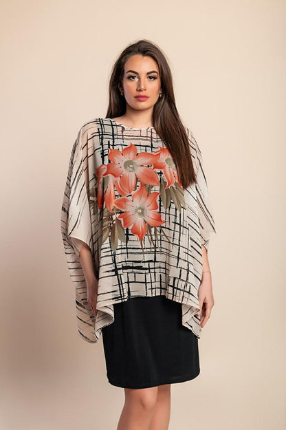 Vestido estampado de talla grande