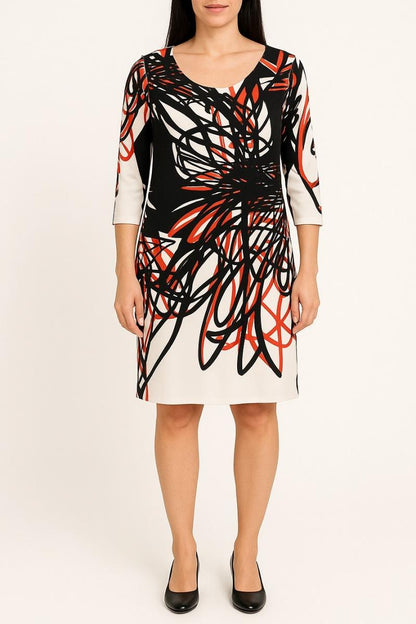 Rochie midi cu imprimeu
