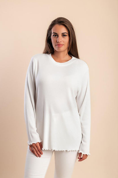 Plus size Top with round neckline