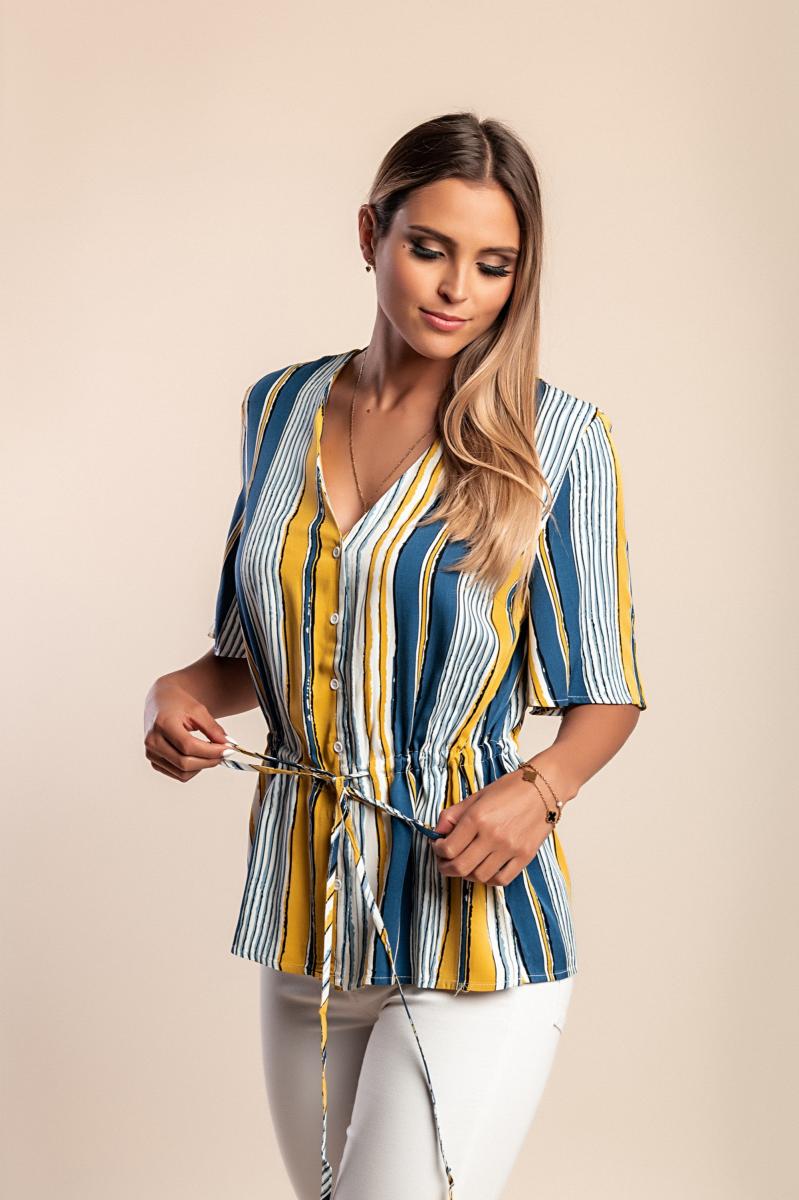 Bluse mit Streifenmuster
