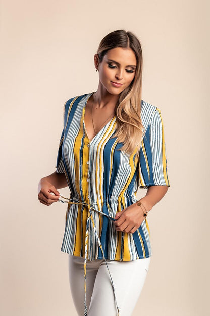 Bluse mit Streifenmuster