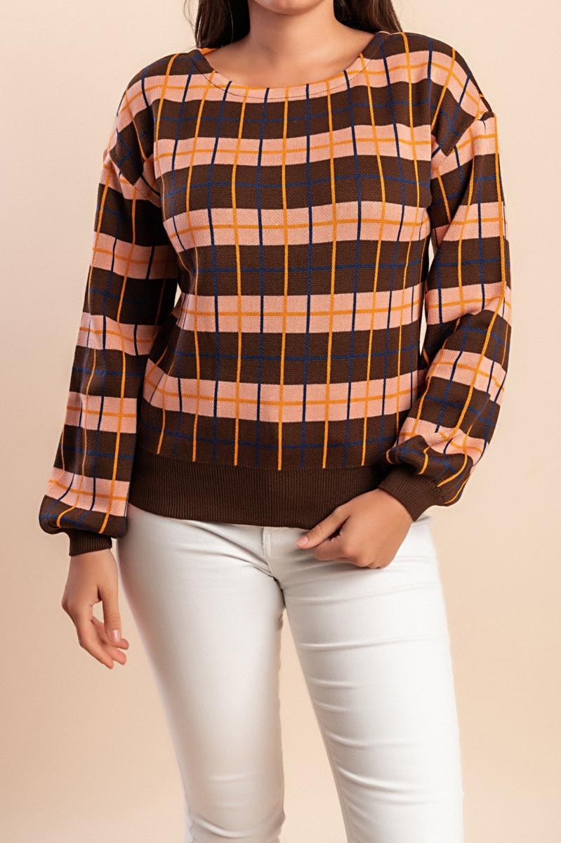 Pullover mit Karomuster
