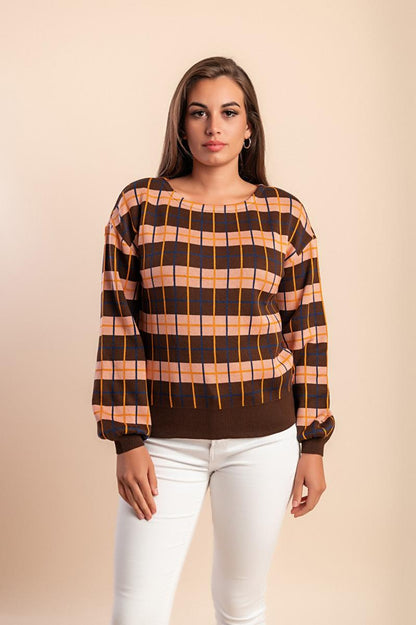 Pullover mit Karomuster