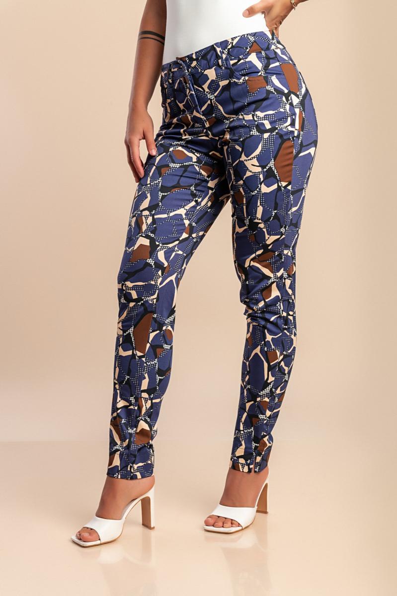 Cotton printed pants