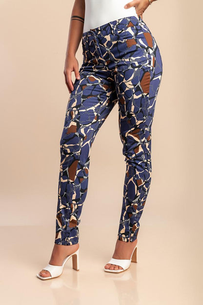 Cotton printed pants