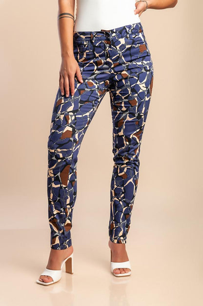 Cotton printed pants