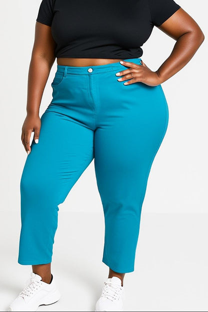 Bawełniane spodnie plus size