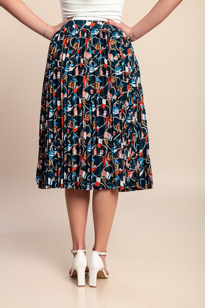 Midi skirt with print