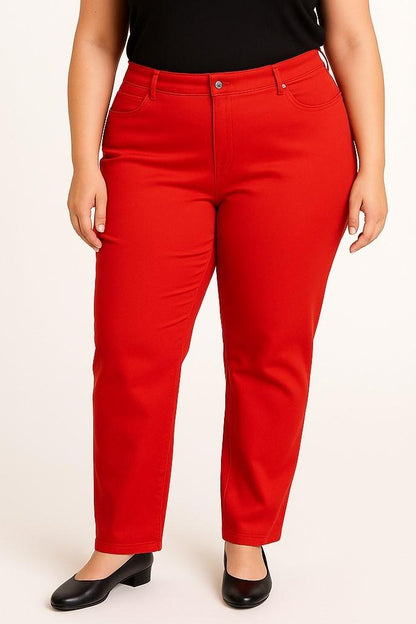 Plus size pamučne hlače