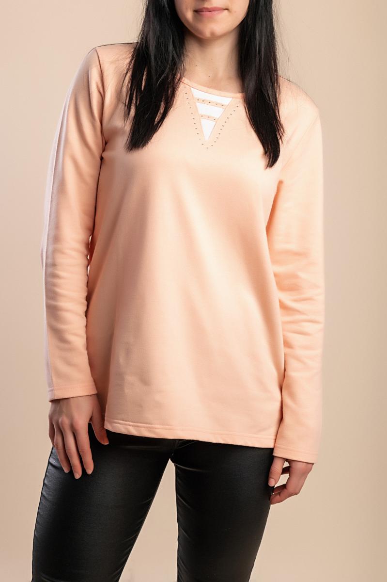 Top plus size z okrągłym dekoltem