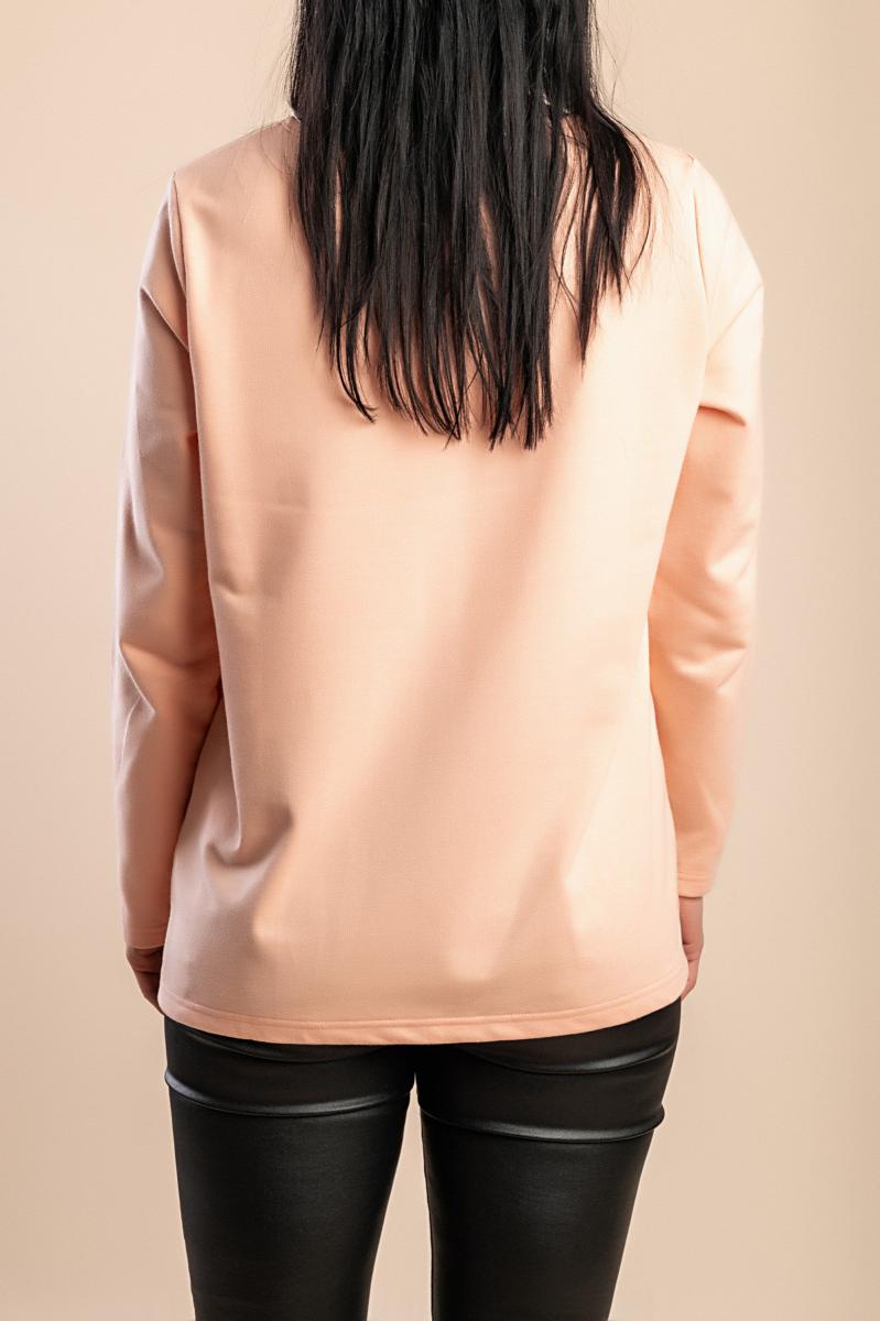 Top plus size z okrągłym dekoltem