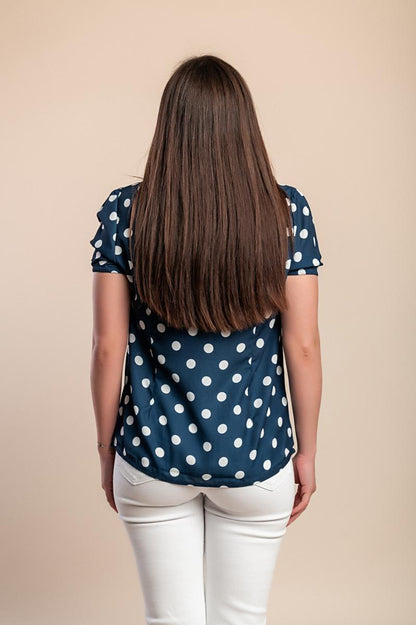 Top with polka dot print