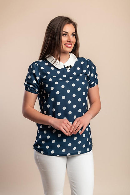 Top with polka dot print