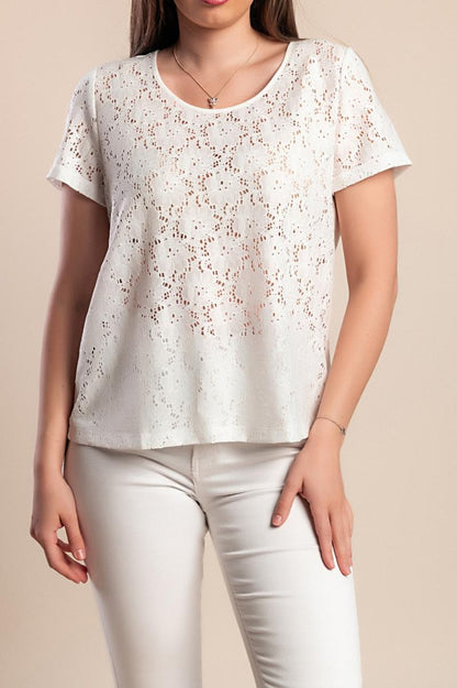 Top in pizzo taglie forti