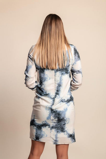 Elegant printed mini dress