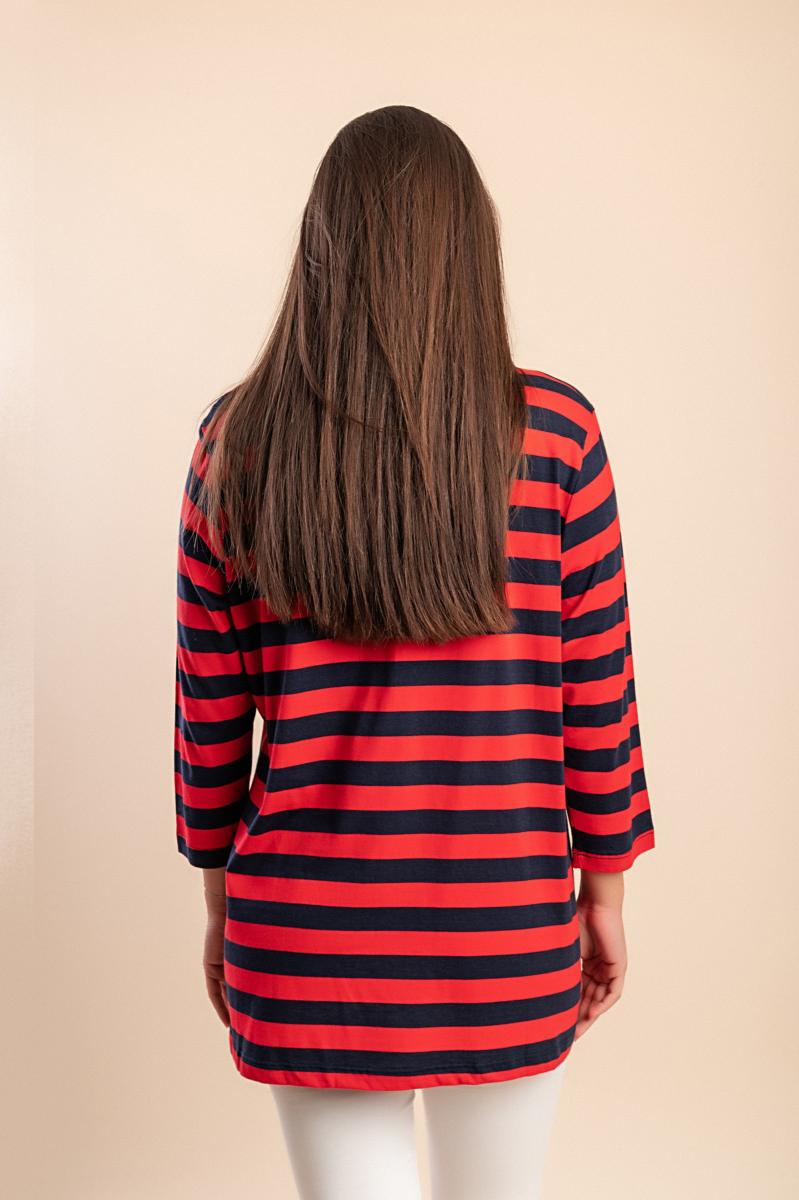 Plus size striped top