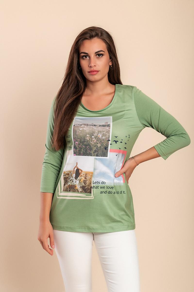 Top z nadrukiem plus size