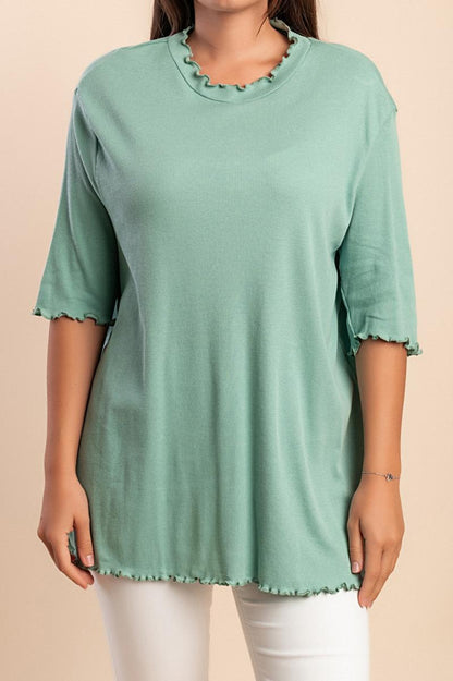 Plus size cotton tunic