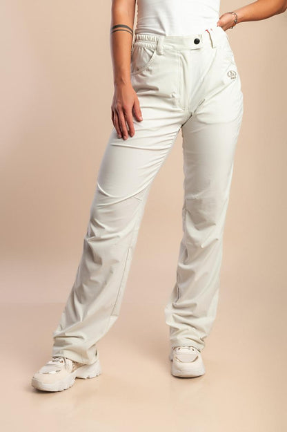 Plus size pants with elastic waistband