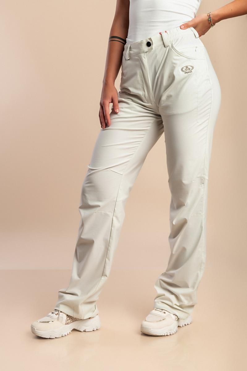 Plus size pants with elastic waistband