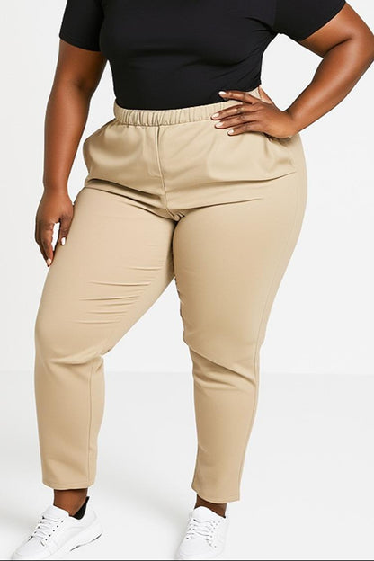 Plus size cotton pants