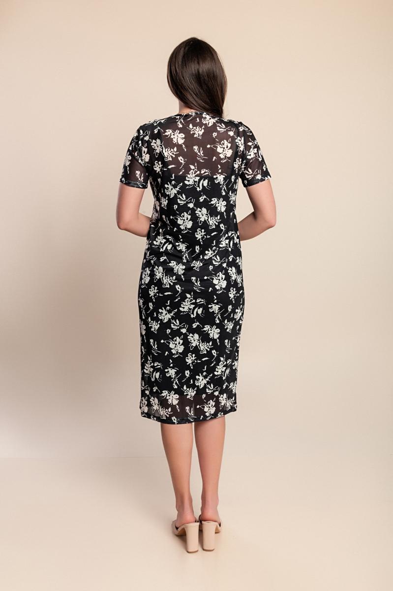 Elegant midi dress with print